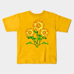 Sunflowers Kids T-Shirt